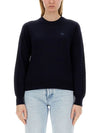 Bold Fox Head Wool Knit Top Ink Blue - MAISON KITSUNE - BALAAN 2