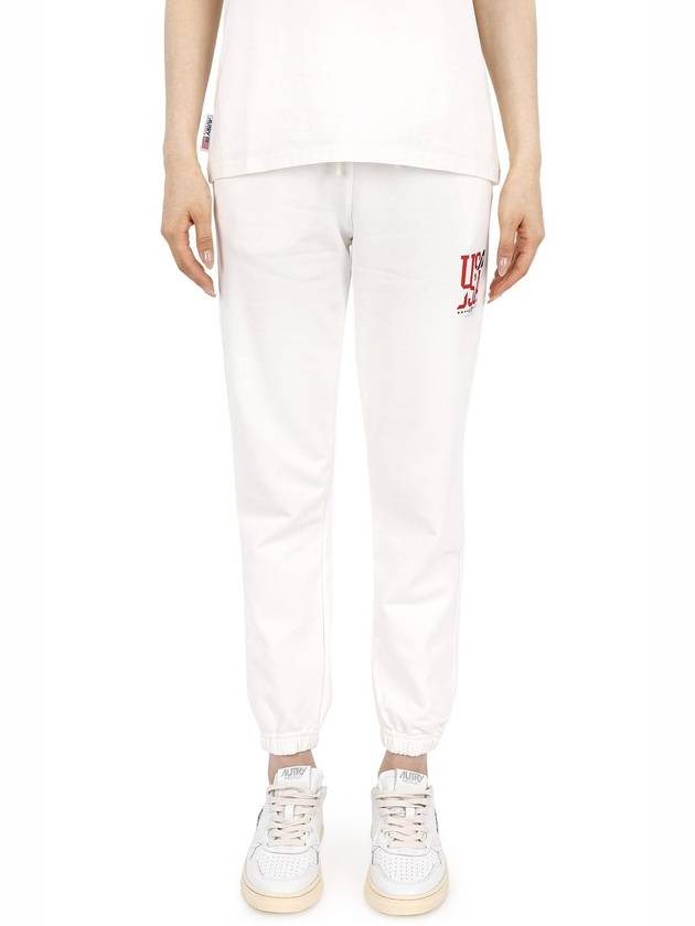 Iconic USA Logo Track Pants White - AUTRY - BALAAN 2