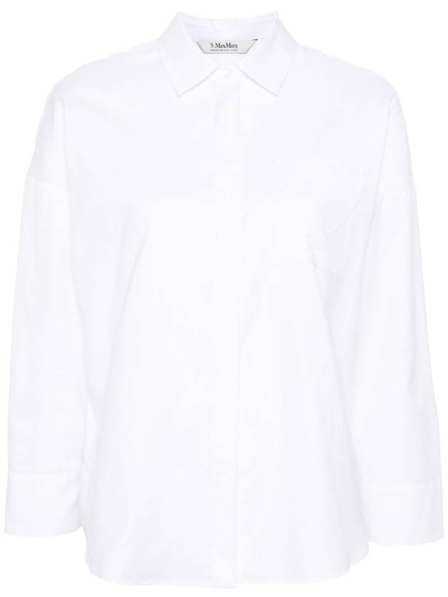 Lodola Cotton Shirt White - S MAX MARA - BALAAN 2