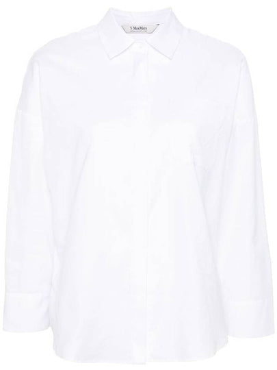 Lodola Cotton Shirt White - S MAX MARA - BALAAN 2