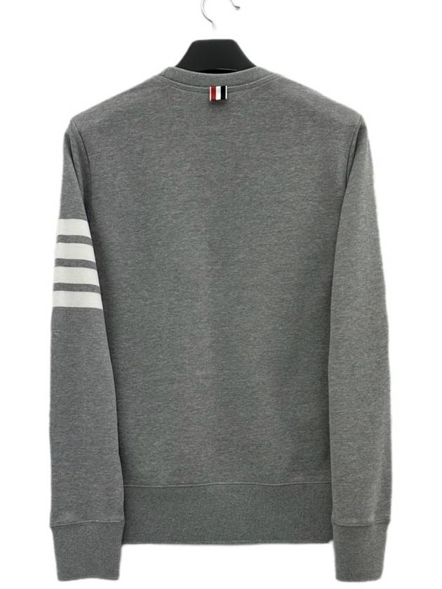 4 Bar Loopback Jersey Sweatshirt Light Grey - THOM BROWNE - BALAAN 3