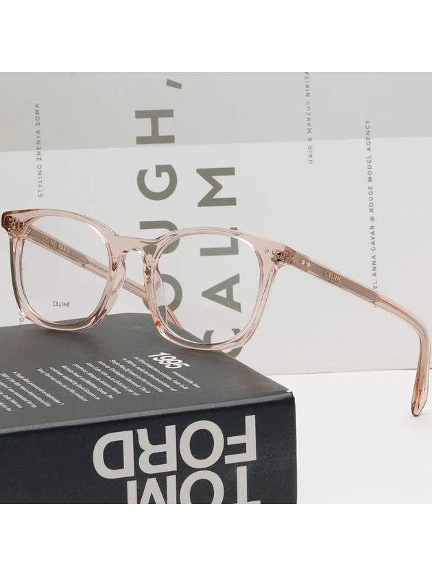 Glasses frame CL50058I 074 transparent pink square horn - CELINE - BALAAN 2