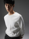 Men's Archer Structure Knit Top White - J.LINDEBERG - BALAAN 3