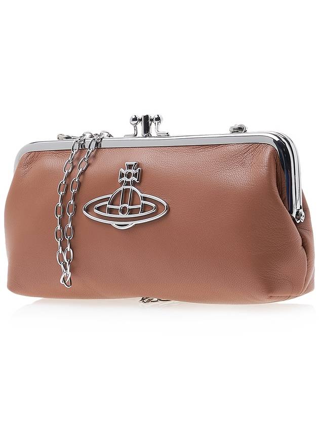 Nappa Thin Line ORB Frame Chain Long Wallet Tan - VIVIENNE WESTWOOD - BALAAN 3