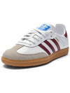 Samba OG Leather Low Top Sneakers Cloud White - ADIDAS - BALAAN 5