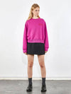 Round neck graffiti sweatshirt pink 0075 - VOYONN - BALAAN 9