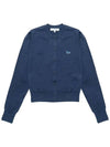 Baby Fox Patch Regular Cardigan Blue - MAISON KITSUNE - BALAAN 3