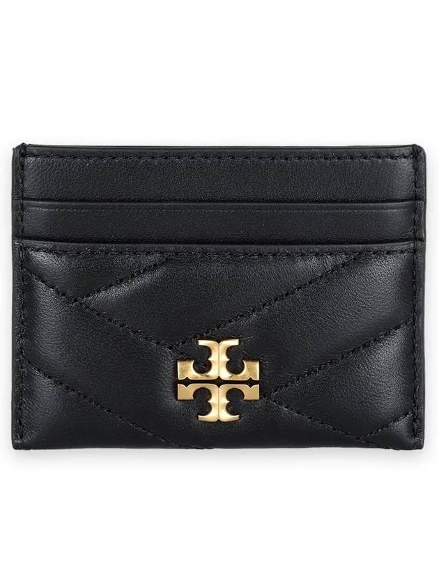 Kira Chevron Logo Card Wallet Black - TORY BURCH - BALAAN 3