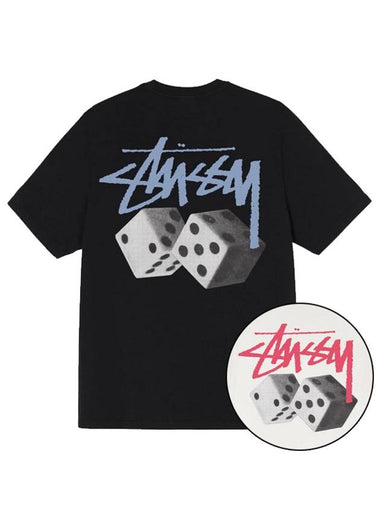 Roll the Dice T Shirt Black Men - STUSSY - BALAAN 1