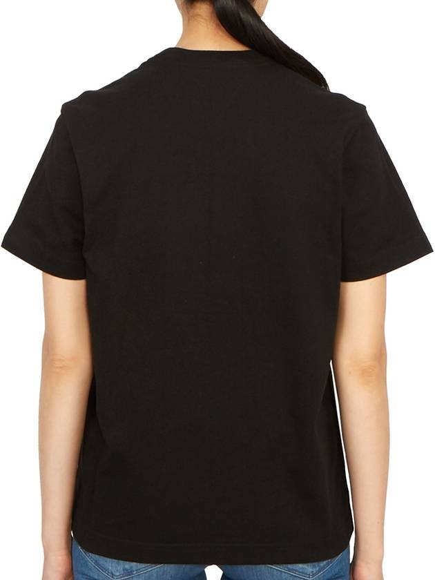 Crew Neck Cotton Short Sleeve T-Shirt Black - BOTTEGA VENETA - BALAAN 5