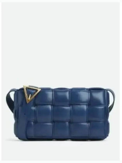 Gold Padded Cassette Cross Bag Navy - BOTTEGA VENETA - BALAAN 2