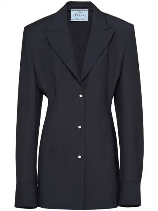 Belted mohair single jacket 270432 - PRADA - BALAAN 1