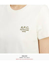 New Denise Logo Short Sleeve T-Shirt White - A.P.C. - BALAAN 9