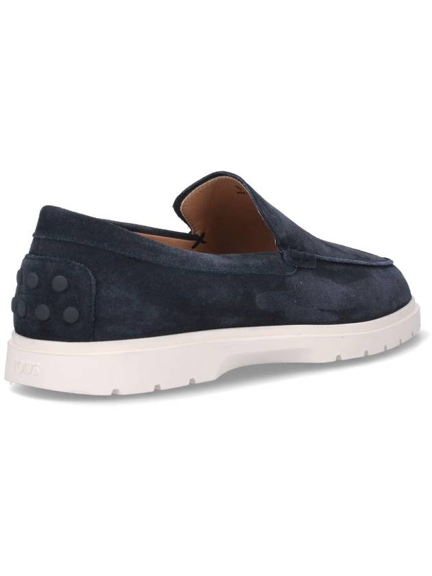 Casual Suede Slipper Loafers Navy - TOD'S - BALAAN 5