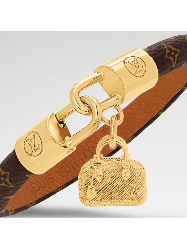 Alma Charm Bracelet Gold Brown - LOUIS VUITTON - BALAAN 4