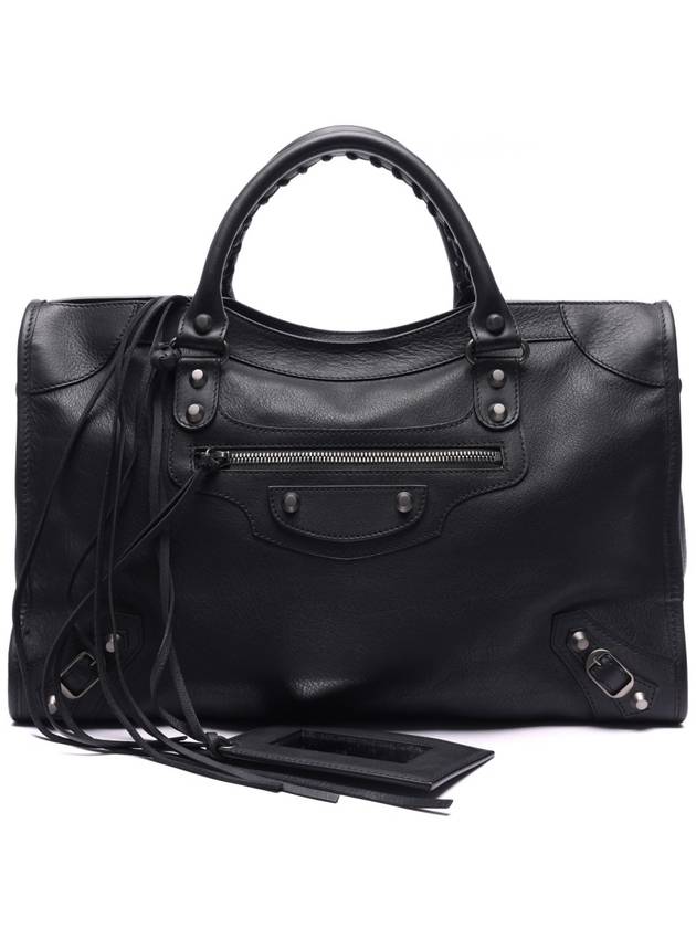 Women's Classic Motor City Tote Bag Black - BALENCIAGA - BALAAN 3