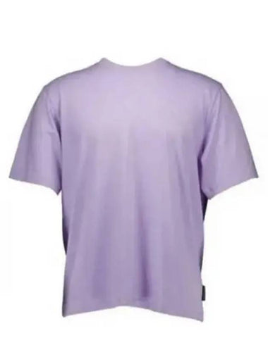 Logo Cotton Short Sleeve T-Shirt Purple - MOOSE KNUCKLES - BALAAN 1