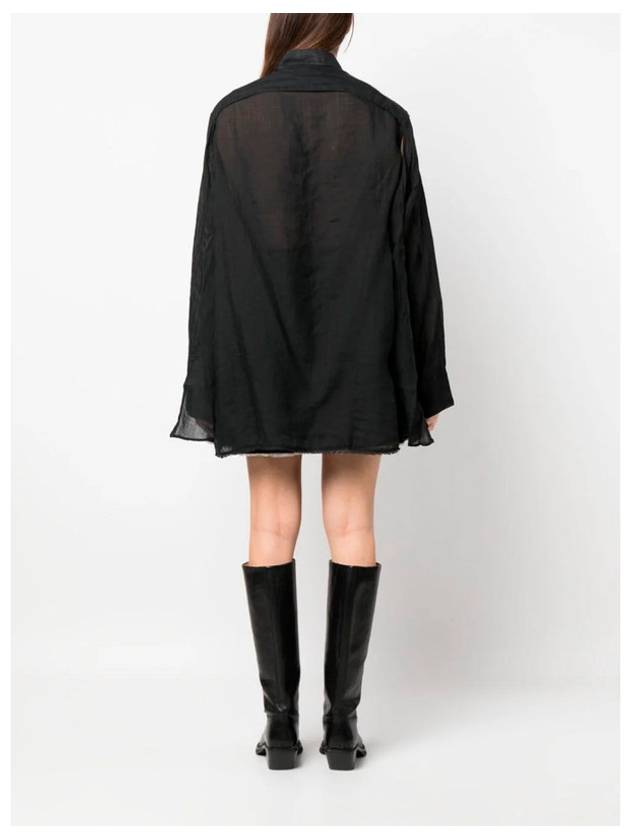 Backless Liner Shirt Black - OUR LEGACY - BALAAN 4