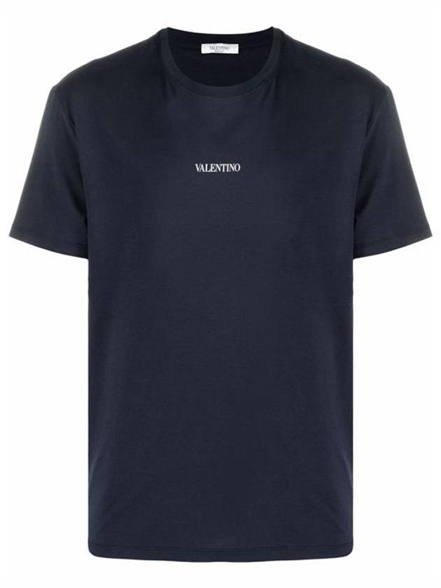 logo short sleeve t-shirt navy - VALENTINO - BALAAN.