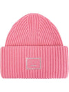 Face Applique Beanie Pink - ACNE STUDIOS - BALAAN 3