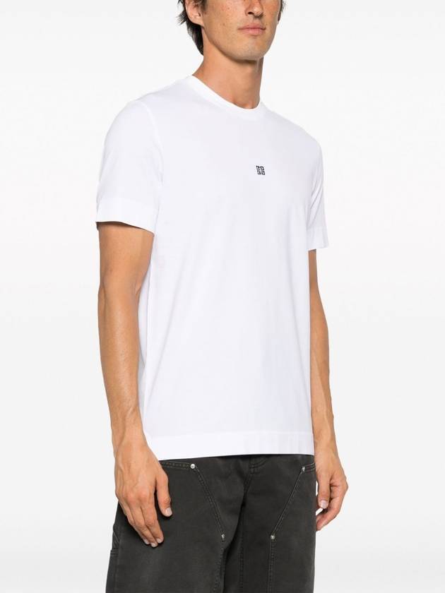 4G Logo Cotton Short Sleeve T-shirt White - GIVENCHY - BALAAN 4