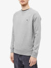 Grey Fox Head Patch Classic Sweatshirt Grey Melange - MAISON KITSUNE - BALAAN 3