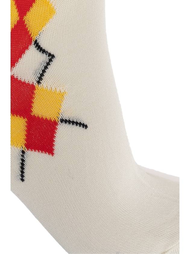 Marni Socks With Logo, Women's, Cream - MARNI - BALAAN 4