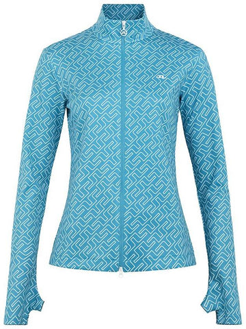 Golf Zip Jacket Alice Print Midlayer GWJS06068 O448 - J.LINDEBERG - BALAAN 1