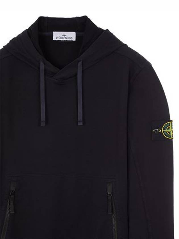 Cotton Waffen Patch Hoodie Navy - STONE ISLAND - BALAAN 3