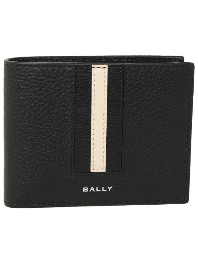 Half wallet RBN BIFOLD ID U901P BLACK Men's half wallet - BALLY - BALAAN 1