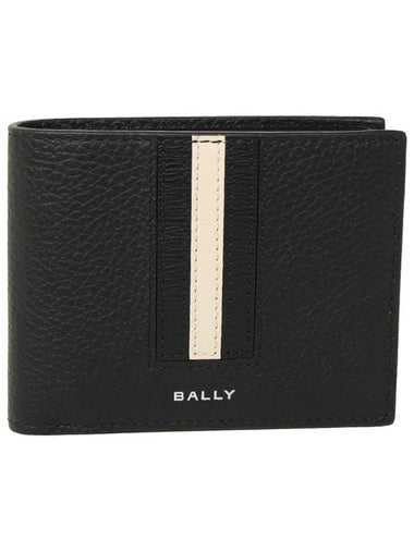 Half wallet RBN BIFOLD ID U901P BLACK Men's half wallet - BALLY - BALAAN 1