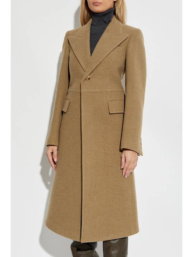 Tailored Wool Single Coat Straw - BURBERRY - BALAAN 4