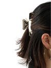 Women's Logo Metal Hair Clip Gold - PRADA - BALAAN 4