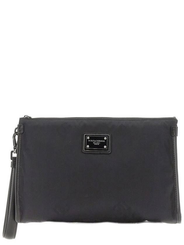 Metal Logo Strap Pouch Black - DOLCE&GABBANA - BALAAN 4