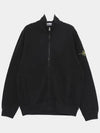 Logo Patch Zipper Zip-Up Jacket Black - STONE ISLAND - BALAAN 3