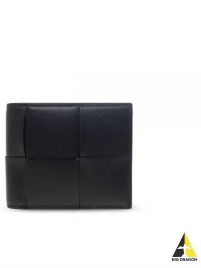 Intrecciato Cassette Half Wallet Black - BOTTEGA VENETA - BALAAN 2