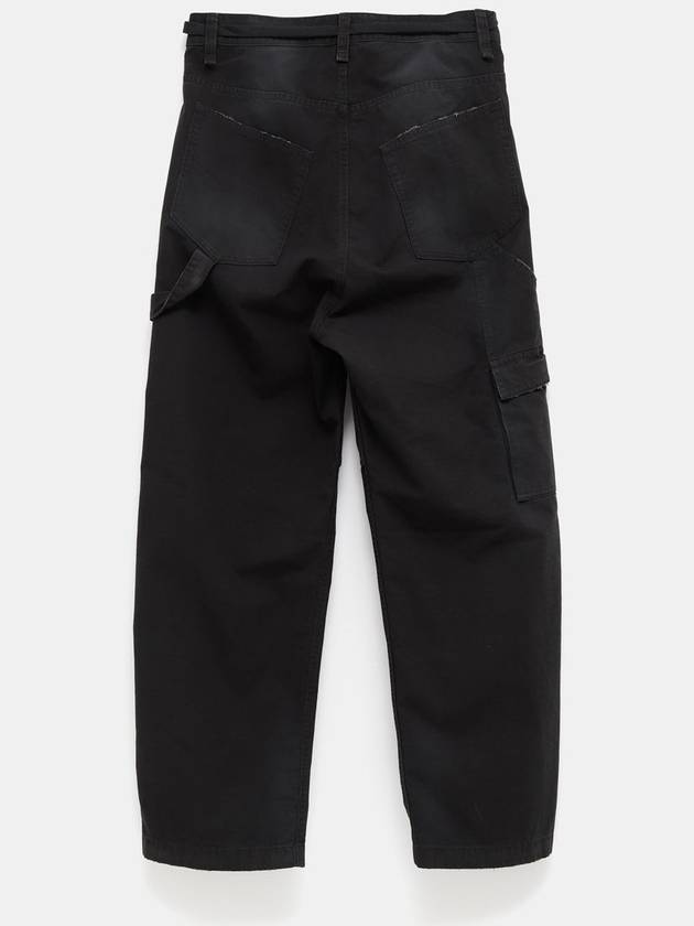 Cropped Cargo Straight Pants Black - BALENCIAGA - BALAAN 3