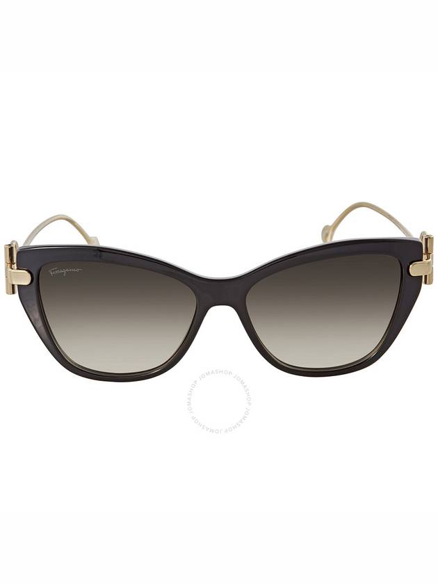 Ferragamo Black Cat Eye Ladies Sunglasses SF928S 001 55 - SALVATORE FERRAGAMO - BALAAN 2