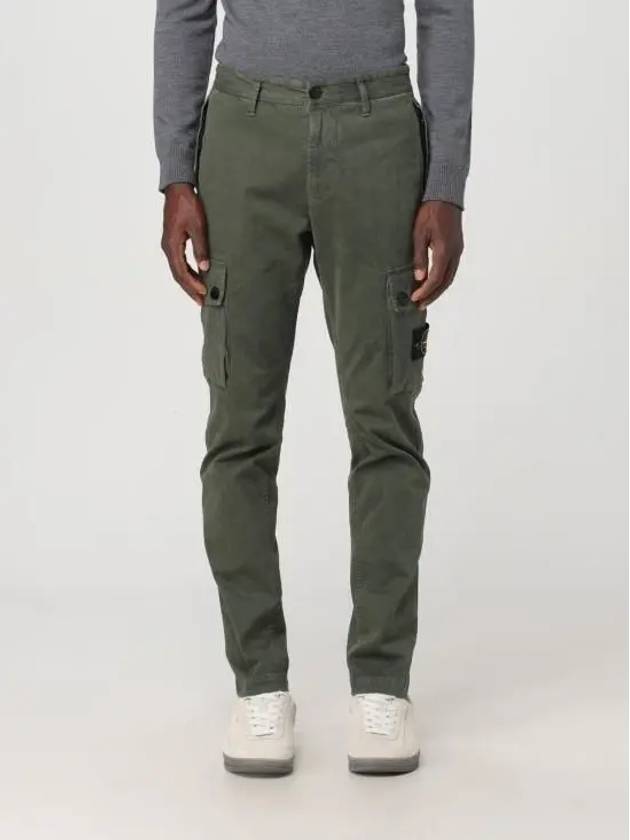 Compass Badge Cargo Straight Pants Green - STONE ISLAND - BALAAN 2