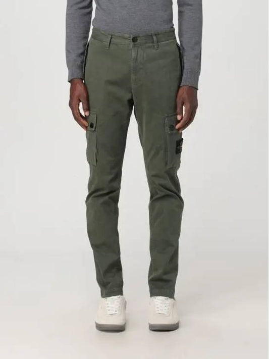 Compass Badge Cargo Straight Pants Green - STONE ISLAND - BALAAN 2