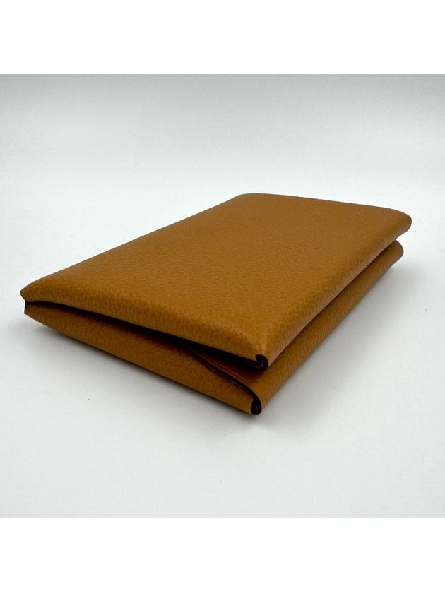 Calvi Duo Snap Card Wallet Caramel H085238 - HERMES - BALAAN 5