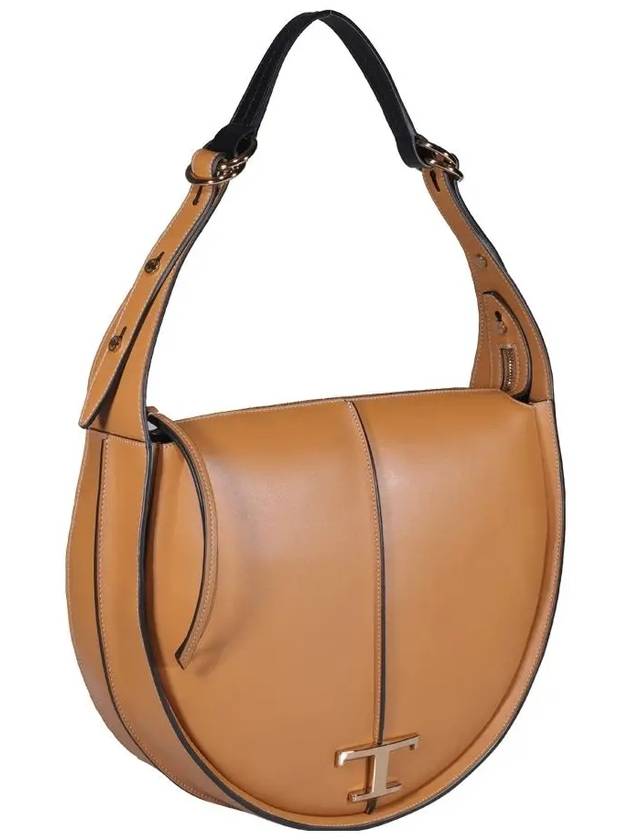 Logo Timeless Shoulder Bag Brown - TOD'S - BALAAN 5