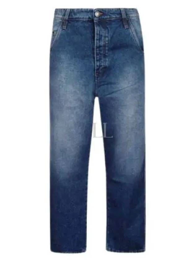 Classic Fit Denim Straight Pants Blue - AMI - BALAAN 2