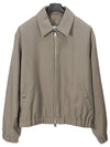 De Coeur Zip-up Jacket Taupe - AMI - BALAAN 2