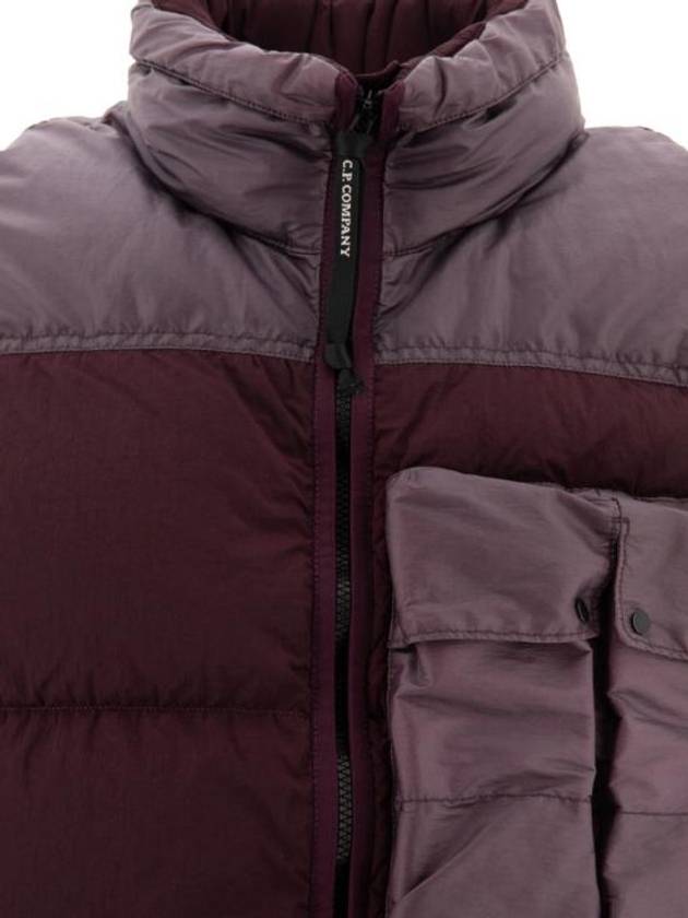 Eco Chrome-R Mixed Down Vest Violet - CP COMPANY - BALAAN 4