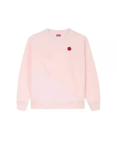 Boke Flower Embroidery Crew Neck Sweatshirt Pink - KENZO - BALAAN 2