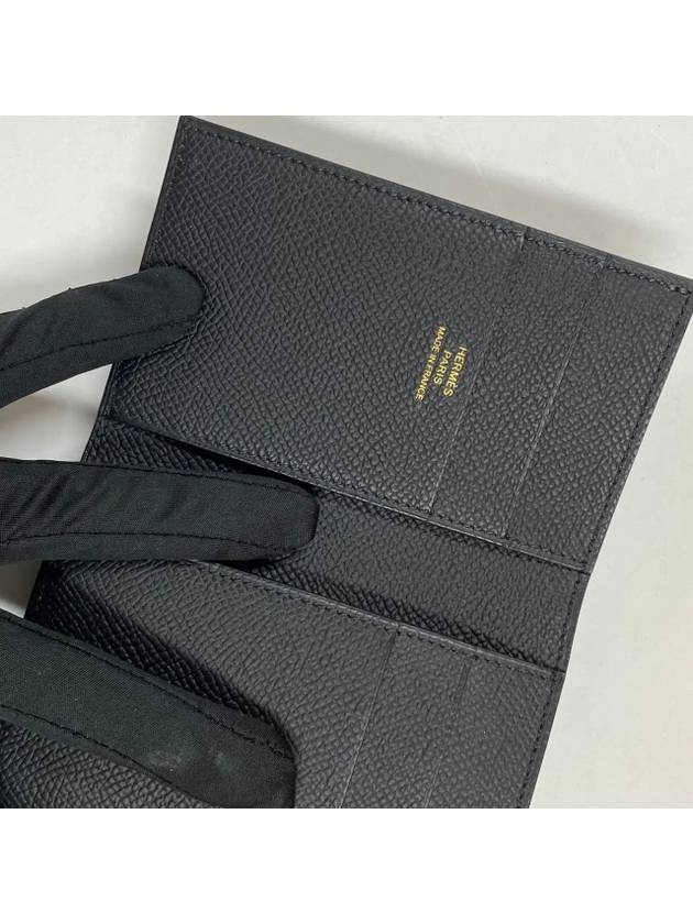 Bearn Combine Half Wallet Black - HERMES - BALAAN 4