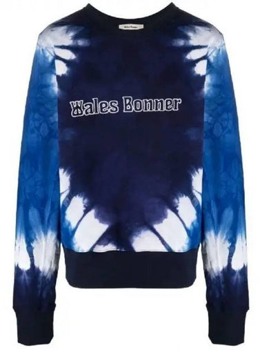 Wales Bonner tie dye logo embroidery sweatshirt 270324 - WALES BONNER - BALAAN 1