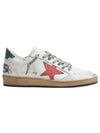 Ball Star Low Top Sneakers Red White - GOLDEN GOOSE - BALAAN 2