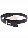 Silver Hardware T Logo Reversible Leather Belt Brown - TOM FORD - BALAAN 6